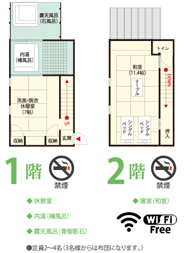 秋桜間取り