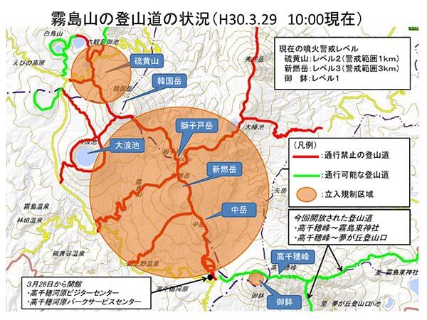 霧島山（新燃岳・御鉢）に関する情報